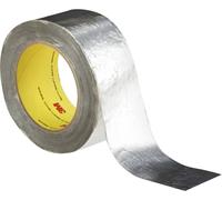 3M ruban adhésif en tissu de verre aluminium, 363, argent, 50 mm x 33 m x1 morceau