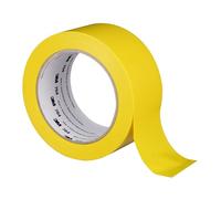 3M Ruban adhésif en vinyle 764, usage général, 5,1 cm x 20 m, jaune, 1 rouleau, ruban de marquage au sol léger, distanciation sociale, code couleur, sécurité, groupement