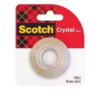 Scotch Ruban adhésif Crystal super-transparent 19 mm x 25 m – recharge 1 rouleau