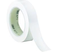 3M Ruban adhésif vinyle 471, Blanc, 25,4 mm x 33 m