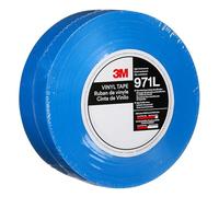 3M Ruban de marquage au sol durable 971L, Blue, 50.8 mm x 33 m, 0.43 mm, Individually Wrapped Conveniently Packaged
