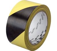 3M ruban de signalisation de danger 766, jaune/noir, 50 mm x 33 m, emballage individuel pratique x12 morceau