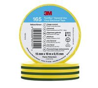 3M ruban isolant PVC 15mm 10m gn/ge 0-90°C 0,15mm