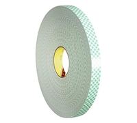 3M Ruban mousse double face adhésif 4032, Blanc, 38 mm x 66 m