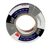 3M Ruban toilé DT17 super résistant, noir, 48 mm x 32 m, 0,43 mm, emballé individuellement