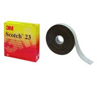 3M Scotch 23 Ruban auto-adhésif en caoutchouc éthylène-propylène, noir, 38 mm x 9,15 m, 0,76 mm x1 morceau