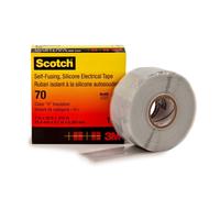 3M Scotch 70 Bande de caoutchouc de silicone autosoudable, 25 mm x 9 m x1 morceau