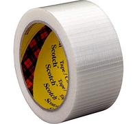 3M Scotch Ruban adhésif à filament 89595050 – Transparent – 50 m x 50 mm – 1 pièce