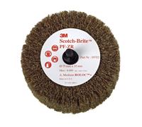 3M Scotch-Brite Brosse à lamelles Roloc PF-ZR, marron, 50,8 mm, 25 mm, A, medium #09700 x5 morceau