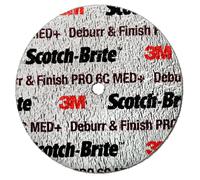 3M Scotch-Brite Deburr and Finish PRO Disque compact DP-UW, 152 mm x 12.7 mm x 25.4 mm, 6C MED+, 4 WL x4 morceau