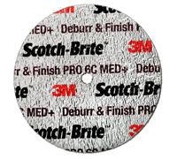 3M Scotch-Brite Deburr and Finish PRO Disque compact DP-UW, 152 mm x 6.35 mm x 25.4 mm, 6C Med+, 8 WL x8 morceau