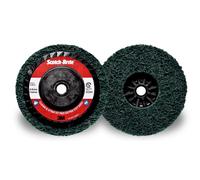 3M Scotch-Brite Disque de nettoyage grossier XT-RD Pro Extra Cut, 125 mm x 22 mm, A, extra coarse, filetage M14 x10 morceau
