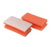 3M Scotch-Brite Éponge de nettoyage 106 rouge / blanc 70mmx130mm #SCH106 x100 morceau