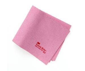 3M Scotch-Brite Micro Duett chiffon microfibre, rouge, sans impression, 320 mm x 400 mm x100 morceau