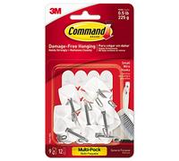 3M Scotch CMD-HK Crochets de commande: Small Wire Hook - Value Pack [9 hooks per pack] (blanc)