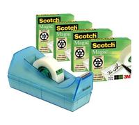 Scotch Dérouleur de table Magic 810 SM3-12 – Mat – 33 m x 19 mm – 3 pièces