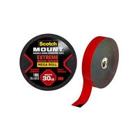 3M Scotch Extreme Ruban et bandes de montage double face Scotch-Mount: 1 in x 400 in. (Noir)