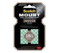 3M Scotch Indoor Mounting Squares, 1-Inch, 48-Square by 3M