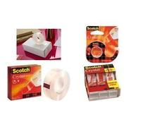 3M Scotch Ruban adhésif Crystal Clear 600 - 19 mm x 66 mm, très transparent