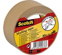 3M Scotch ruban adhésif d'emballage P5050 papier 50 mm x 50 m brun