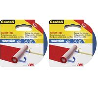 3M Scotch Ruban Adhésif Double Face pour Moquette 50 mm x 7 m 1 Rouleau (Lot de 2)