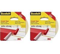 3M Scotch Ruban Adhésif Double Face pour Moquette Extra-fort 50 mm x 20 m 1 Rouleau (Lot de 2)