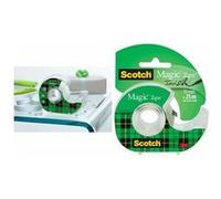 Ruban invisible Scotch Magic, 19 mm x 25 m, 1 rouleau sur le dévidoir manuel/paquet + 5 m GRATUIT