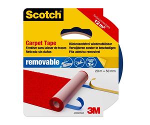 3M Scotch ruban adhésif pour tapis 42032050, 50 mm x 20 m, bleu x6 morceau