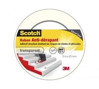SCOTCH - Ruban adhésif - Anti-dérapant - 25 mm x 5 m - Translucide