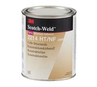 3M Scotch-Weld Adhésif de construction monocomposant à base de résine époxy 2214 HT/NF, gris, 1 l x2 morceau