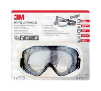 3M Scotchgard Anti-fog Safety Goggles, 2891, Indirect Vented, 1/PK