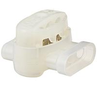 3M Scotchlok Lot de 50 connecteurs électriques IDC (connecteur à déplacement d'isolation) 314U-Box, Pigtail, auto-dénudant, blanc, 22-14 AWG