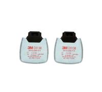 3M Secure Click D3138, P3 R Filtre à particules avec charbon actif offrant une protection supplémentaire contre les gaz et vapeurs organiques en dessous de la valeur limite ainsi que contre l'ozone ju
