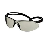 3M SecureFit 500 Lunettes de sécurité, monture noire, revêtement antibuée/antirayure Scotchgard (K&N), optique gris clair intérieur/extérieur, SF507SGAF-BLK-EU