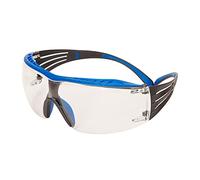 3M SecureFit Lunettes de sécurité 400X, branches bleues/grises, revêtement antibuée (K et N) Scotchgard™ - incolore, SF401XSGAF-BLU-EU