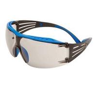 3M Lunettes de sécurité SecureFit 400X – Scotchgard antibuée, branches bleu/gris, SF407XSGAF-BLU-EU