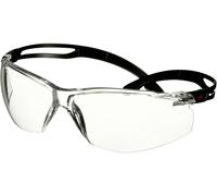 3M SecureFit 500 Lunettes de sécurité, monture noire, antirayure/antibuée, optique transparente, SF501AF-BLK-EU