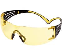 Lunettes de protection 3M SecureFit 400, branches jaunes/noires, traitement antibuée/antirayures Scotchgard™ (K&N), écran jaune, SF403SGAF-YEL-EU x20 morceau