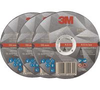 3M Silver Cutting Wheel, taille 115 × 1,6 mm, 3 pièces