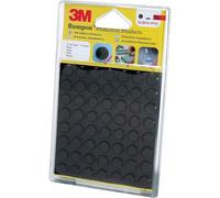 3M™ SJ 5012 MPBB Bumpon Noir En Caoutchouc Polyuréthane 12,7Mm X 3,5Mm - 56Pc