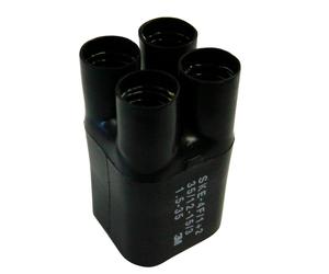 3M SKE 4F/3+4 Capuchon de division thermorétractable, noir, 4 x 25 - 4 x 150 mm². x5 morceau