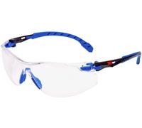 3M Lunettes de protection Solus 1000 – branches bleues/noires, écran transparent, Scotchgard, 1 pièce