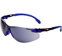 Lunettes de protection 3M Solus 1000, branches bleues/noires, traitement anti-buée/anti-rayures Scotchgard (K&N), écran gris, S1102SGAF-EU x20 morceau