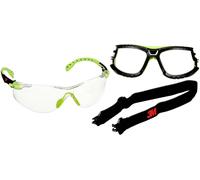 3M Lunettes de sécurité Solus1000, monture verte/noire, Scotchgard antibuée/antirayure