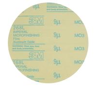 3M Stikit Disque de film microfinishing autocollant 268L, 127 mm, 9 microns, non perforé, 500 pièces sur rouleau x4 morceau