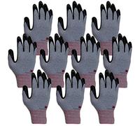 3M Super Grip 200 gants de travail confortables toute la journée revêtus de mousse nitrile - 10 paires (taille M, gris)