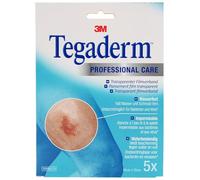 3M Tegaderm Pansement Film Transparent Étanche 10 cm x 12 cm 5 Pansements