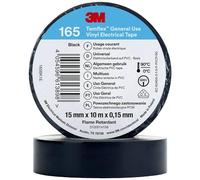 3M Ruban isolant Temflex™ 165 165BK1E — Noir 10 m x 15 mm