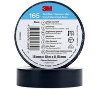 3M Temflex™ 165 165BK1E Ruban isolant Temflex™ 165 noir (L x l) 10 m x 15 mm