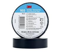 3M Temflex™ 165 165BK6E Ruban isolant Temflex™ 165 noir (L x l) 25 m x 19 mm 1 pc(s)